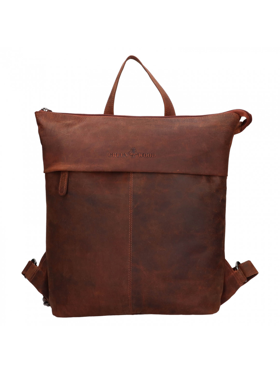 Kožený batoh Greenwood Citte – koňak